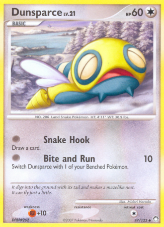 Dunsparce 47/123 Diamond & Pearl Mysterious Treasures
