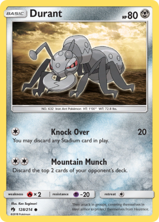 Durant 128/214 Sun & Moon Lost Thunder