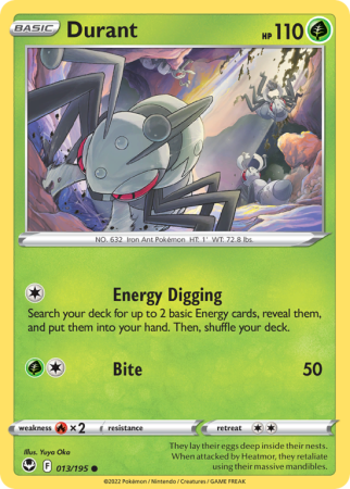 Durant 13/195 Sword & Shield Silver Tempest
