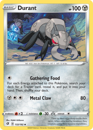 Durant 132/192 Sword & Shield Rebel Clash