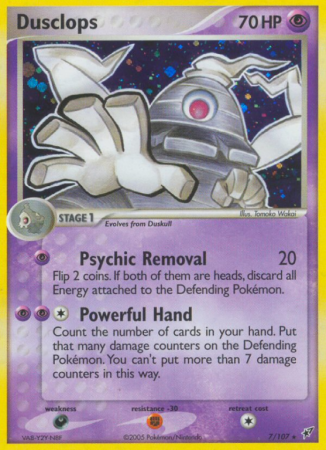 Dusclops 7/107 EX Deoxys