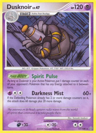 Dusknoir 17/100 Diamond & Pearl Stormfront