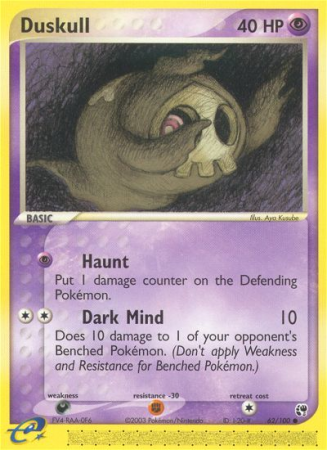 Duskull 62/100 EX Sandstorm
