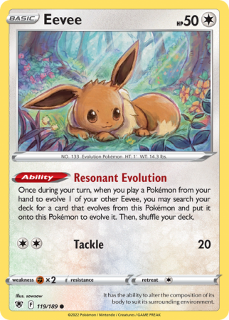 Eevee 119/189 Sword & Shield Astral Radiance
