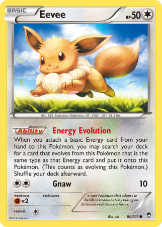 Eevee 80/111 XY Furious Fists