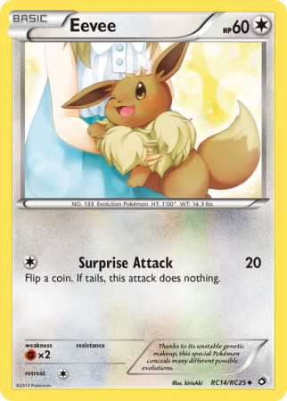 Eevee RC14/113 Black & White Legendary Treasures