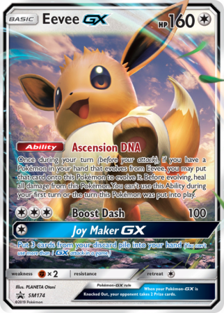 Eevee-GX SM174/156 Sun & Moon SM Black Star Promos