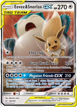 Eevee & Snorlax-GX 120/181