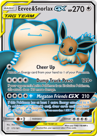 Eevee & Snorlax-GX 171/181