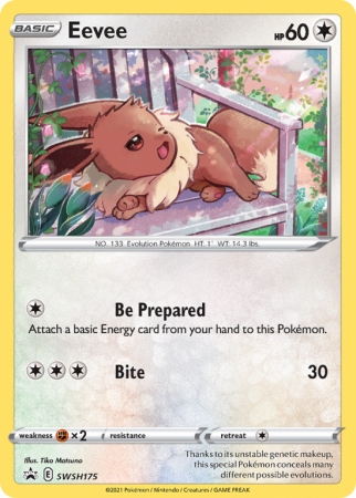 Eevee SWSH175/103 Sword & Shield SWSH Black Star Promos