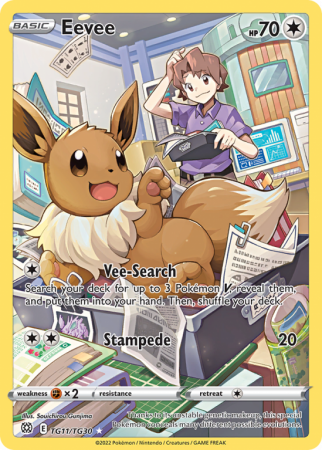 Eevee TG11/30 Sword & Shield Brilliant Stars Trainer Gallery
