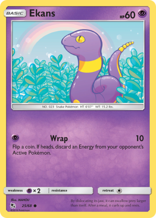 Ekans 25/68 Sun & Moon Hidden Fates