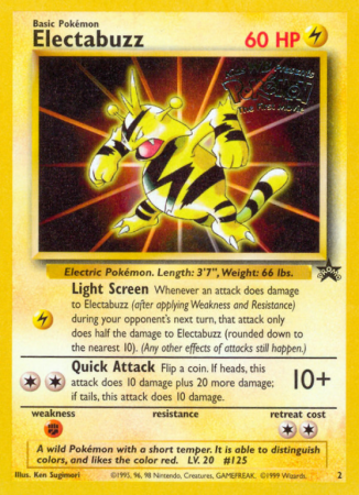 Electabuzz 2/53 Base Wizards Black Star Promos