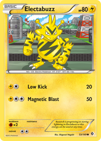 Electabuzz 53/149 Black & White Boundaries Crossed