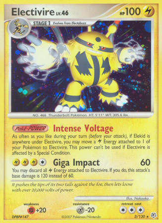 Electivire 3/130 Diamond & Pearl Diamond & Pearl