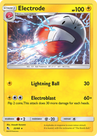 Electrode 22/68 Sun & Moon Hidden Fates