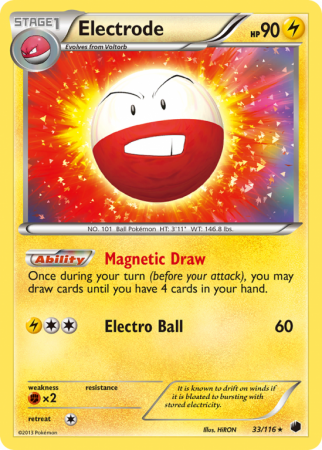 Electrode 33/116 Black & White Plasma Freeze
