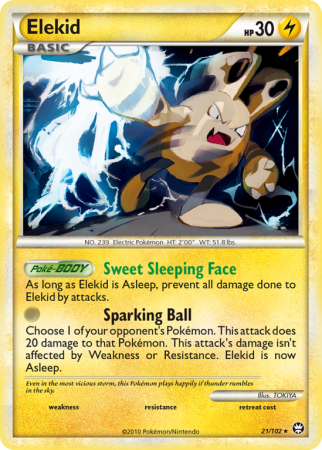 Elekid 21/102 HeartGold & SoulSilver HS—Triumphant