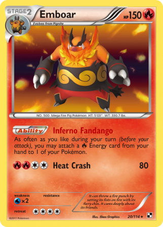 Emboar 20/114 Black & White Black & White
