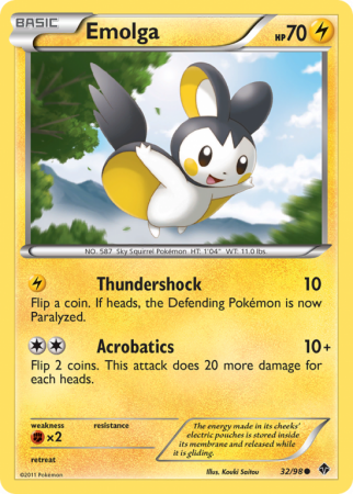 Emolga 32/98 Black & White Emerging Powers
