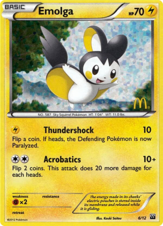 Emolga 6/12 Other McDonald's Collection 2012