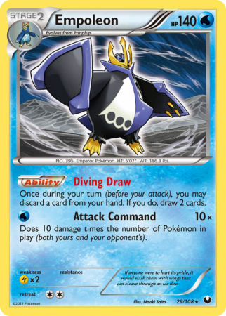 Empoleon 29/108 Black & White Dark Explorers