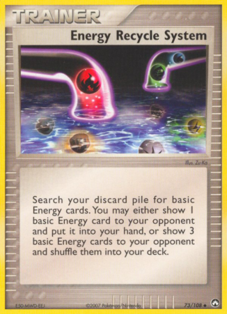 Energy Recycle System 73/108 EX Power Keepers