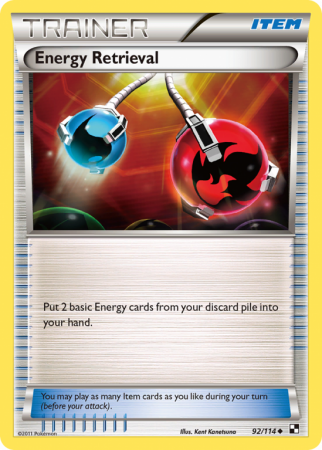 Energy Retrieval 92/114 Black & White Black & White