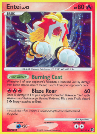 Entei 4/132 Diamond & Pearl Secret Wonders
