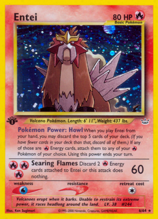 Entei 6/66 Neo Neo Revelation