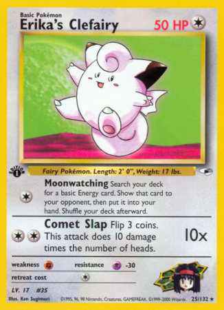 Erika's Clefairy 25/132 Gym Gym Heroes