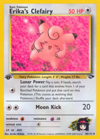 Erika's Clefairy 40/132 Gym Gym Challenge