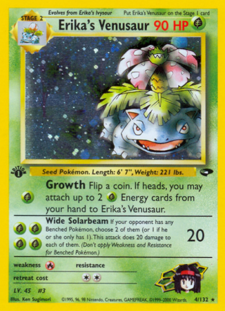 Erika's Venusaur 4/132 Gym Gym Challenge