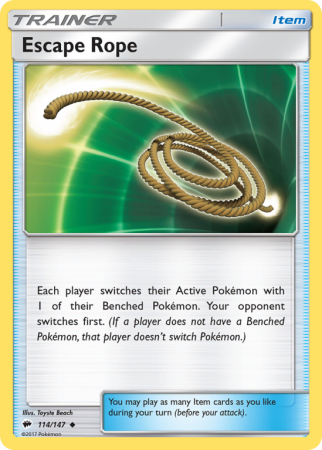 Escape Rope 114/147 Sun & Moon Burning Shadows