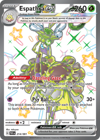 Espathra ex 214/91 Scarlet & Violet Paldean Fates