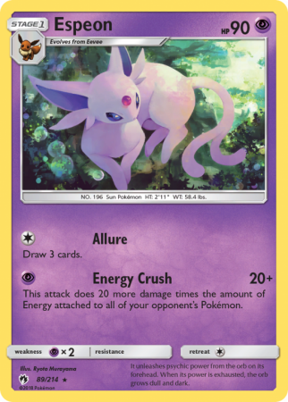Espeon 89/214 Sun & Moon Lost Thunder