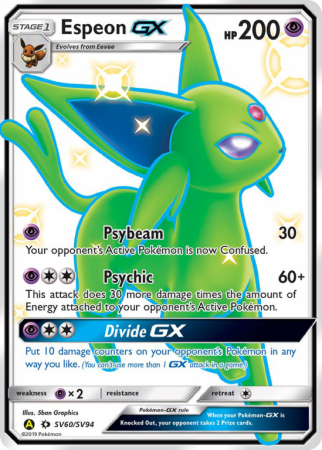 Espeon-GX SV60/94 Sun & Moon Shiny Vault