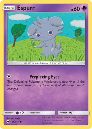 Espurr 59/147 Sun & Moon Burning Shadows