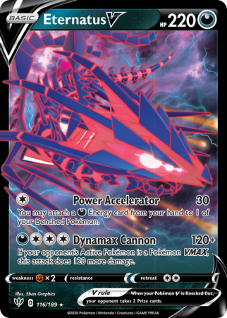 Eternatus V 116/189 Sword & Shield Darkness Ablaze