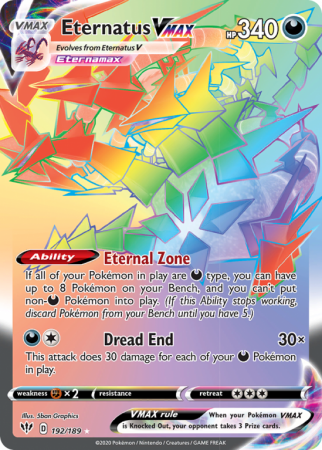 Eternatus VMAX 192/189 Sword & Shield Darkness Ablaze