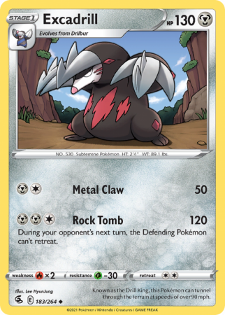 Excadrill 183/264 Sword & Shield Fusion Strike