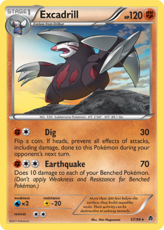 Excadrill 57/98 Black & White Emerging Powers