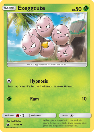 Exeggcute 4/111 Sun & Moon Crimson Invasion