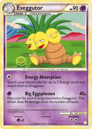 Exeggutor 18/123 HeartGold & SoulSilver HeartGold & SoulSilver