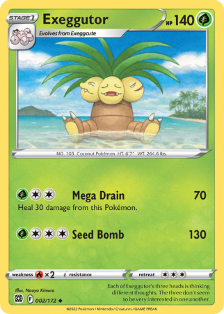 Exeggutor 2/172 Sword & Shield Brilliant Stars
