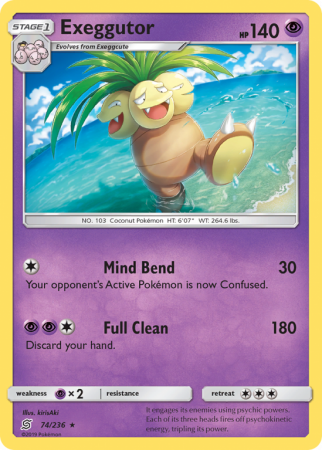 Exeggutor 74/236 Sun & Moon Unified Minds