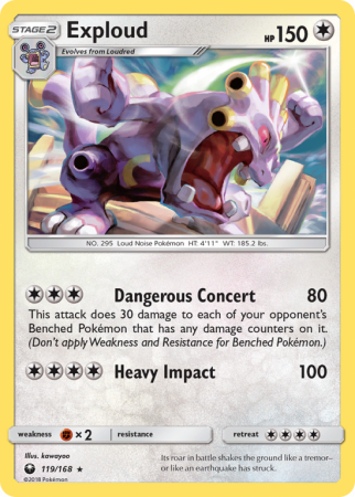 Exploud 119/168 Sun & Moon Celestial Storm