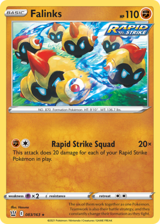 Falinks 83/163 Sword & Shield Battle Styles