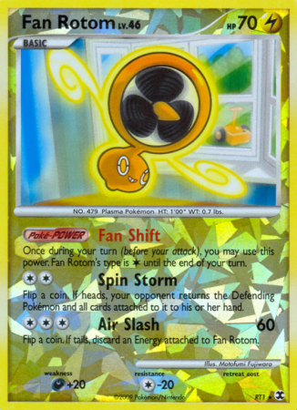 Fan Rotom RT1/111 Platinum Rising Rivals