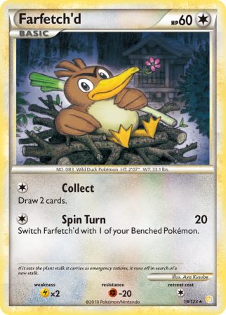 Farfetch'd 19/123 HeartGold & SoulSilver HeartGold & SoulSilver